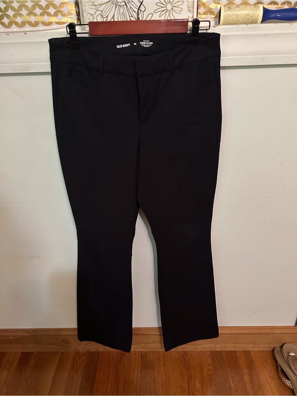 Old Navy Pixie Flare Black Women's Dress Slacks